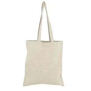 Bolsa de algodón orgánico con asas largas y resistentes