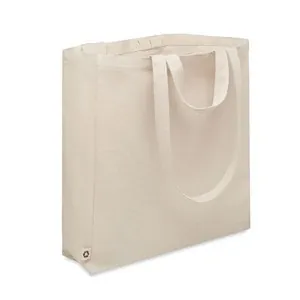 Bolsa de compra reciclada con bolsillo lateral