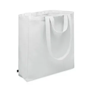 Bolsa de compra reciclada con bolsillo lateral