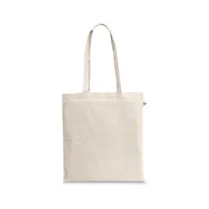 Bolsa de algodón reciclado sin teñir y ecológica