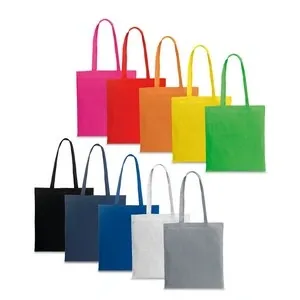 Bolsa de algodón resistente con asas largas