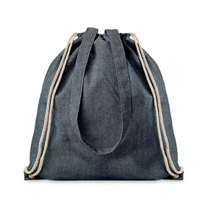 Bolsa de compra jaspeada de algodón reciclado