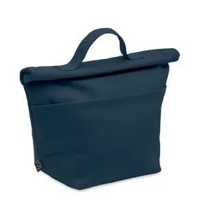 Bolsa nevera de algodón reciclado con cierre rolltop