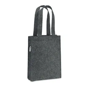 Bolsa de fieltro rpet pequeña con asas cortas
