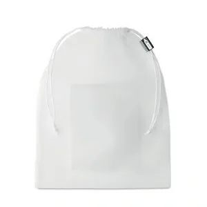 Bolsa rejilla rpet con bolsillo frontal para logo