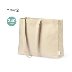 Bolsa nature algodón reciclado resistente hasta 10 kg