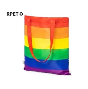 Bolsa rainbow multicolor de rpet reciclado y sostenible