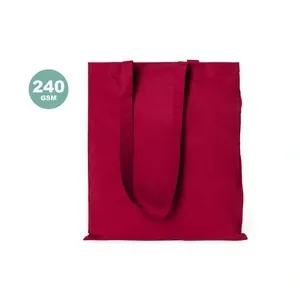 Bolsa de algodón con asas largas reforzadas