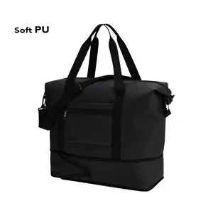 Bolso extensible pu con bolsillo frontal
