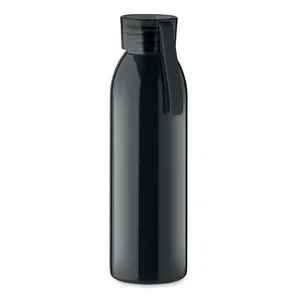 Botella de acero inoxidable con tapa y asa de silicona