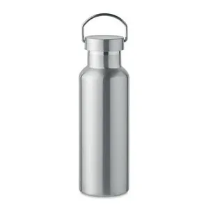 Botella de acero inoxidable reciclado con tapa anti fugas