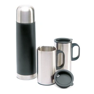 Termo de acero inoxidable con tazas de 220 ml