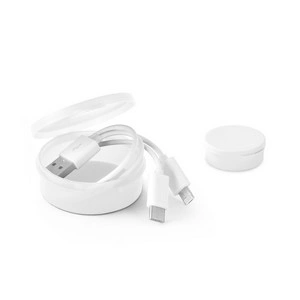 Cable usb 3 en 1 con punta microusb y lightning
