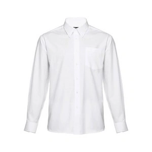 Camisa oxford unisex de manga larga con puños ajustables