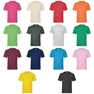 Camiseta de algodón con cuello redondo para impresión