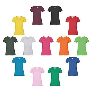 Camiseta value mujer de algodón 165gr