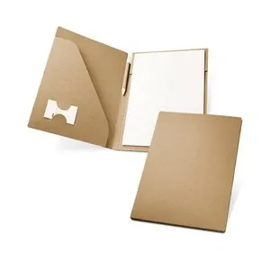 Carpeta porta documentos a4 con bloc y bolígrafo