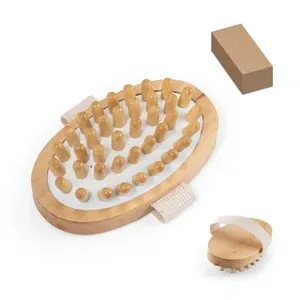 Cepillo de masaje anticelulítico de madera