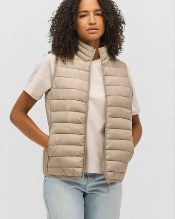 Chaleco ligero para mujer con plumón