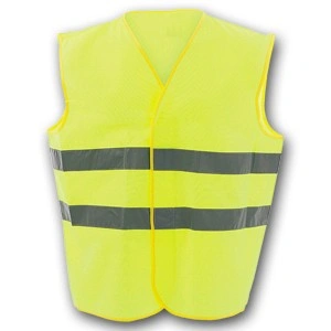 Chaleco reflectante alta visibilidad con doble tira
