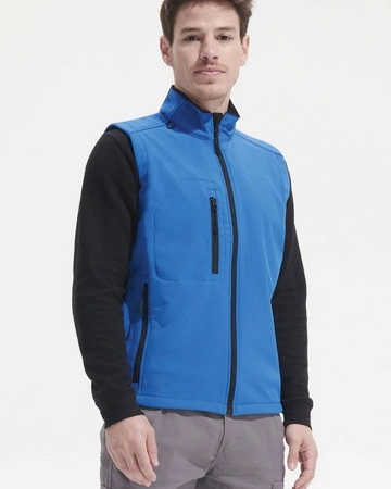 Chaleco softshell impermeable con forro polar