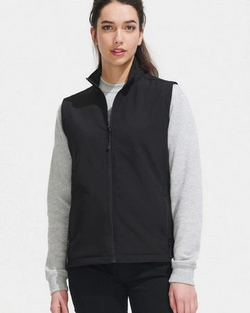 Chaleco softshell para mujer con forro polar