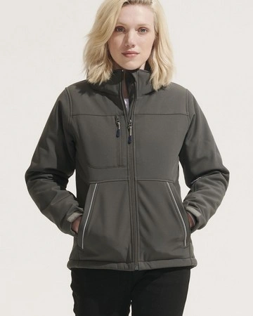 Chaqueta softshell acolchada mujer impermeable