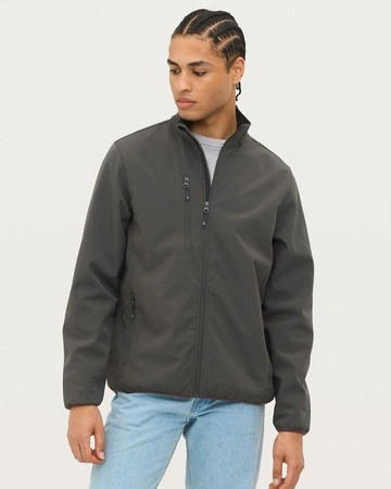 Chaqueta softshell con cremallera impermeable de 3 capas
