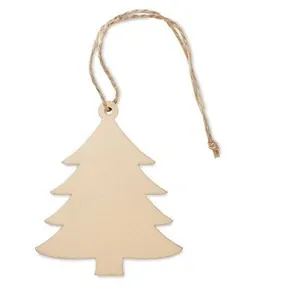 Colgante árbol de madera con cordón de yute