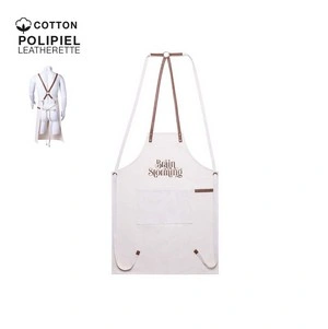 Delantal de algodón canvas con triple ajuste