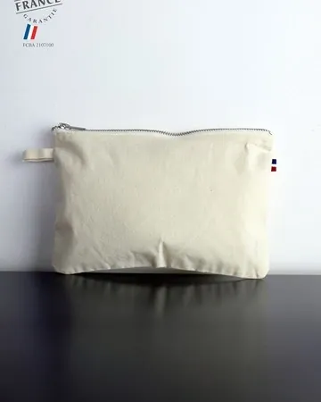 Estuche con cremallera algodón orgánico