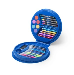 Set de 14 piezas en estuche circular con compartimentos