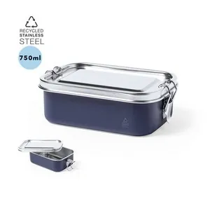 Fiambrera acero inox reciclado con cierre de seguridad