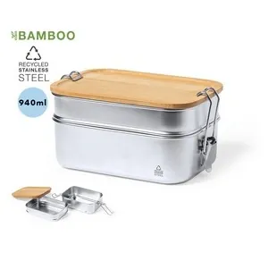 Fiambrera acero inox reciclado con tapa hermética