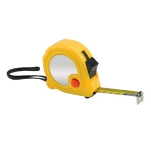 Flexómetro 3 metros con bloqueo y acabado amarillo