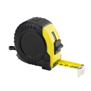 Flexómetro 75 metros con bloqueo y cuerpo amarillo