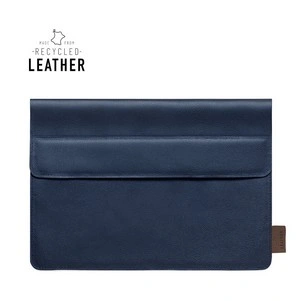Funda acolchada para portátil de cuero reciclado