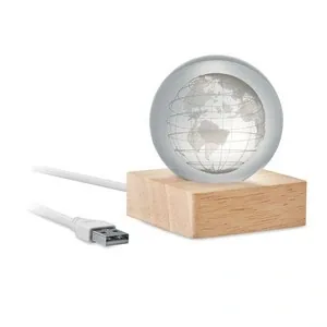 Globo led bola de cristal con luz brillante