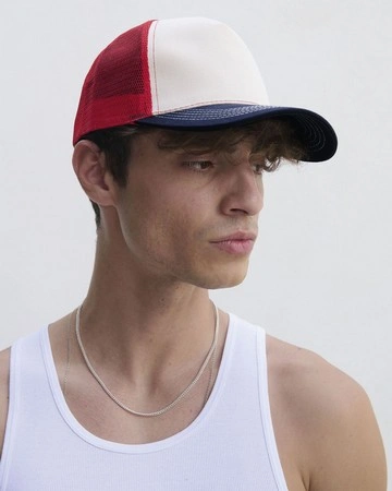 Gorra de malla de 5 paneles con cierre ajustable