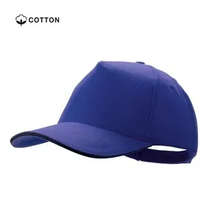 Gorra de 5 paneles 100 algodón peinado con cierre velcro