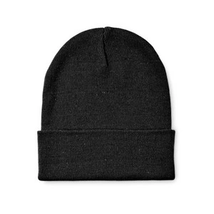 Gorro de punto suave con puño unisex