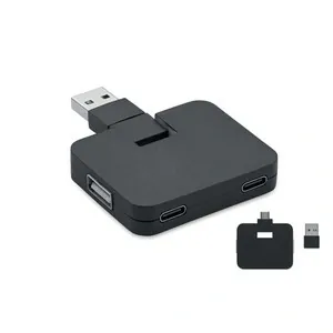 Hub usb 4 puertos tipo-a y tipo-c