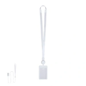 Identificador lanyard berbom extensible personalizable para eventos