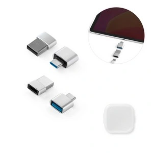 Juego de adaptadores de aluminio usb-a a usb-c