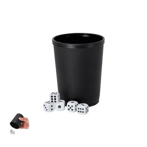 Juego de dados con cubilete personalizable y duradero
