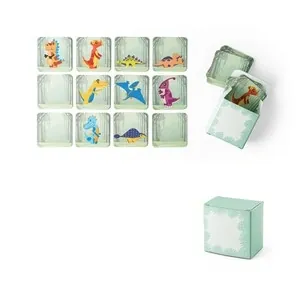 Juego de memoria de dinosaurios personalizable