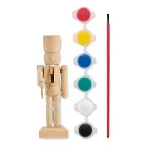 Juego de pintura cascanueces con 6 pinturas al agua