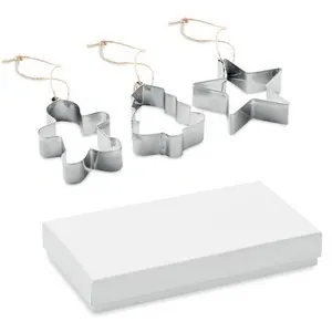 Juego de 3 moldes para galletas decorativos