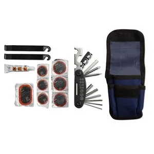 Kit de reparación de bicicletas con funda reflectante