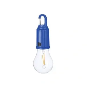 Lámpara trapis bombilla led regulable con mosquetón